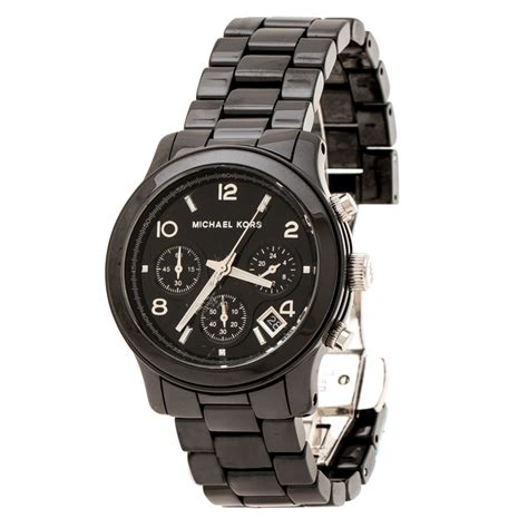 Michael Kors MK5162 Ceramic Watch in Black 